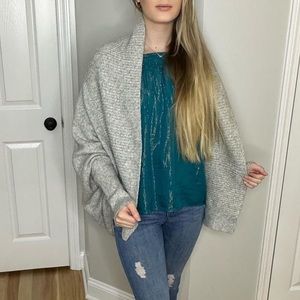 Grey Sweater Cardigan
